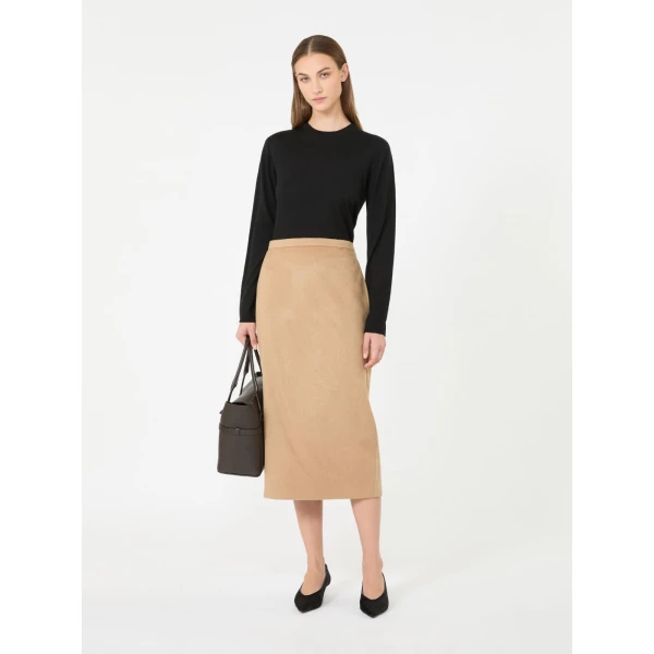 Max Mara Darsena Cashmere Crew-Neck Sweater in Black | Sweaters | Luxury Shoes 