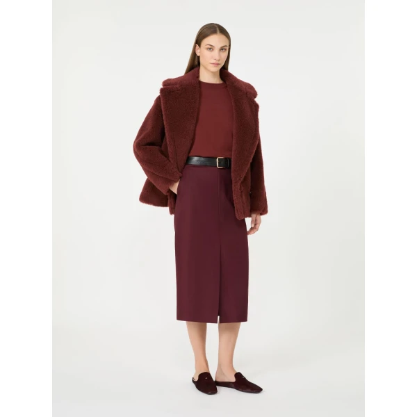 Max Mara Darsena Cashmere Crew-Neck Sweater in Rust | Sweaters | Luxury Shoes 