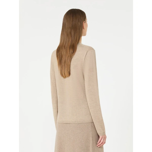 Max Mara Darsena Cashmere Crew-Neck Sweater in Sand | Sweaters | Luxury Shoes 