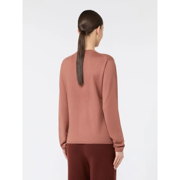 Max Mara Darsena Cashmere Crew-Neck Sweater in Terra Cotta | Sweaters | Luxury Shoes 