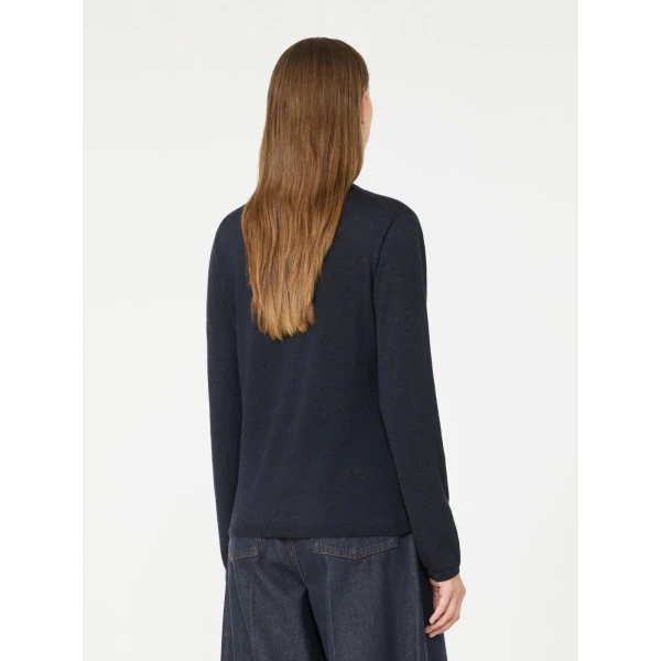 Max Mara Darsena Cashmere Crew-Neck Sweater in Ultramarine | Sweaters | Luxury Shoes 