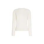 Max Mara Darsena Cashmere Crew-Neck Sweater in White | Sweaters | Luxury Shoes 
