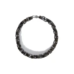 Max Mara Deserto Metal Choker Necklace in Dark Grey | Women | Luxury Shoes 
