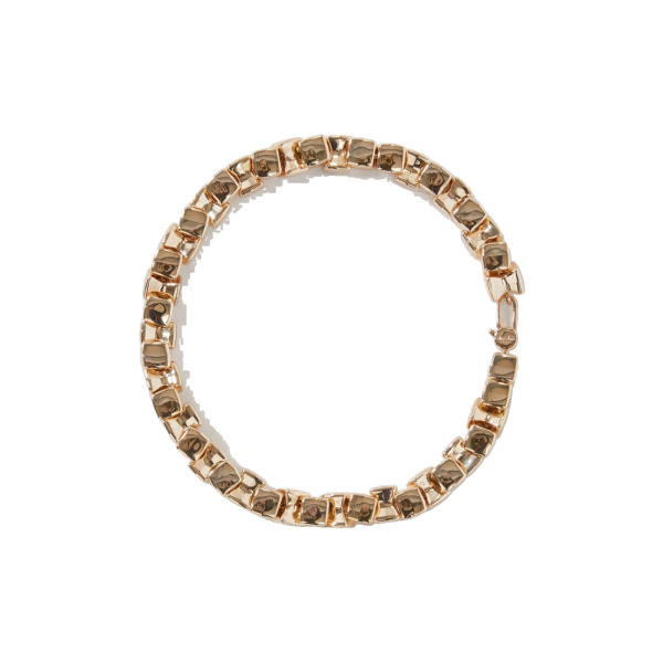 Max Mara Deserto Metal Choker Necklace in Gold | Necklace | Luxury Shoes 
