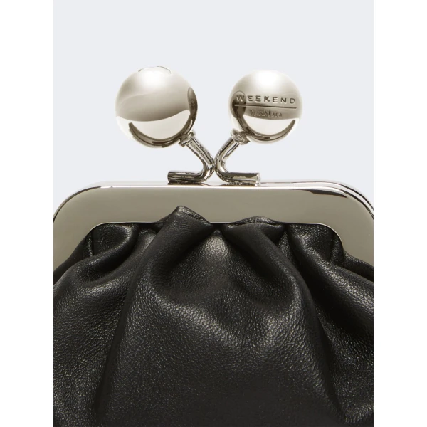 Max Mara Diomede Nappa Sheepskin Nano Pasticcino Bag in Black | Mini Bags | Luxury Shoes 