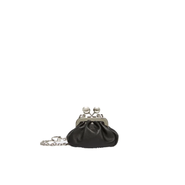 Diomede Nappa Sheepskin Nano Pasticcino Bag in Black