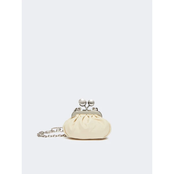 Max Mara Diomede Nappa Sheepskin Nano Pasticcino Bag in Ivory | Mini Bags | Luxury Shoes 