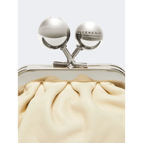 Max Mara Diomede Nappa Sheepskin Nano Pasticcino Bag in Ivory | Mini Bags | Luxury Shoes 
