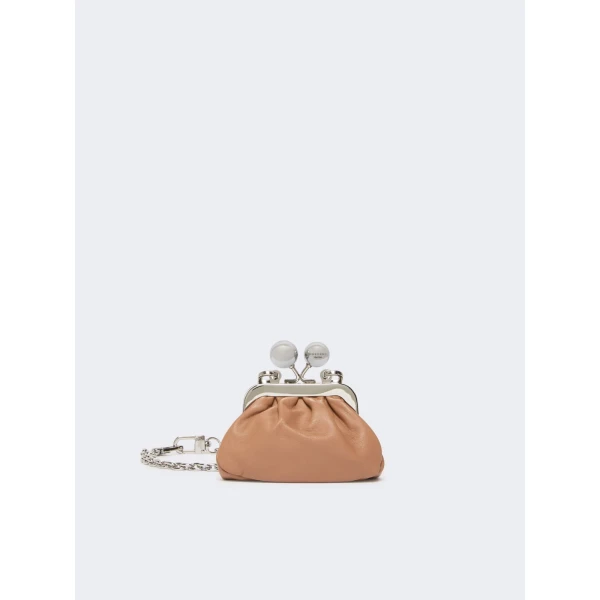 Max Mara Diomede Nappa Sheepskin Nano Pasticcino Bag in Nude | Mini Bags | Luxury Shoes 