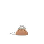 Max Mara Diomede Nappa Sheepskin Nano Pasticcino Bag in Nude | Mini Bags | Luxury Shoes 