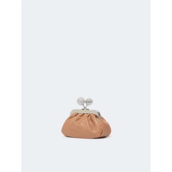 Max Mara Diomede Nappa Sheepskin Nano Pasticcino Bag in Nude | Mini Bags | Luxury Shoes 