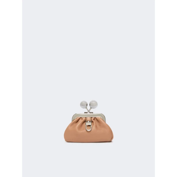 Max Mara Diomede Nappa Sheepskin Nano Pasticcino Bag in Nude | Mini Bags | Luxury Shoes 