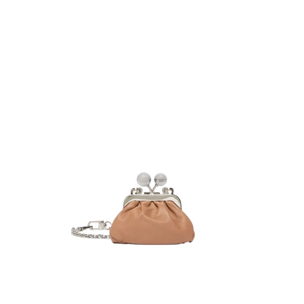 Diomede Nappa Sheepskin Nano Pasticcino Bag in Nude