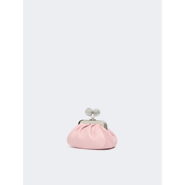 Max Mara Diomede Nappa Sheepskin Nano Pasticcino Bag in Pink | Mini Bags | Luxury Shoes 