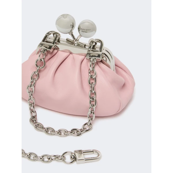 Max Mara Diomede Nappa Sheepskin Nano Pasticcino Bag in Pink | Mini Bags | Luxury Shoes 