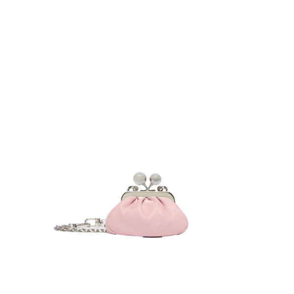 Max Mara Diomede Nappa Sheepskin Nano Pasticcino Bag in Pink | Mini Bags | Luxury Shoes 