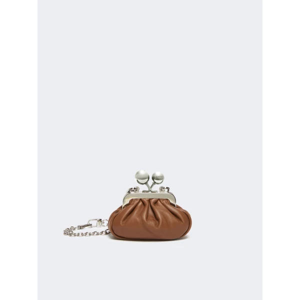 Max Mara Diomede Nappa Sheepskin Nano Pasticcino Bag in Tobacco | Mini Bags | Luxury Shoes 