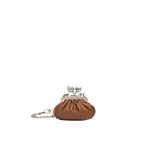 Max Mara Diomede Nappa Sheepskin Nano Pasticcino Bag in Tobacco | Mini Bags | Luxury Shoes 
