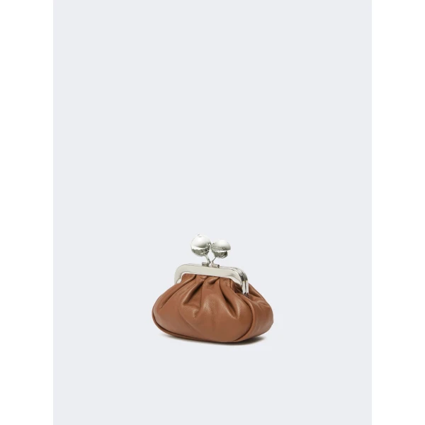 Max Mara Diomede Nappa Sheepskin Nano Pasticcino Bag in Tobacco | Mini Bags | Luxury Shoes 