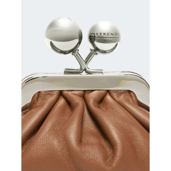 Max Mara Diomede Nappa Sheepskin Nano Pasticcino Bag in Tobacco | Mini Bags | Luxury Shoes 