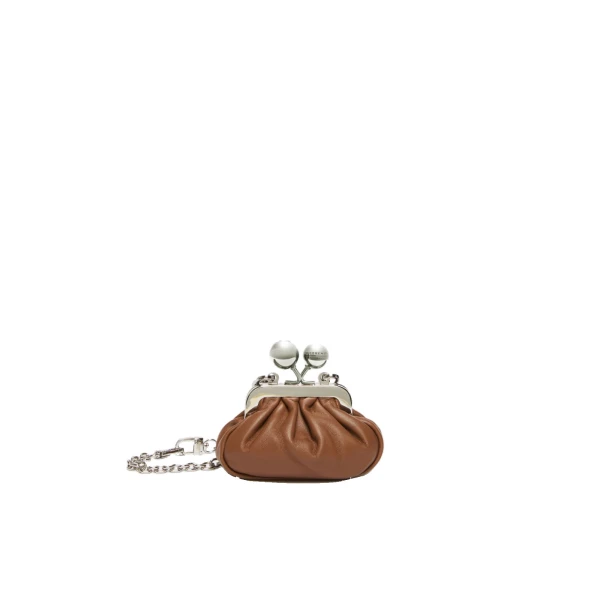 Diomede Nappa Sheepskin Nano Pasticcino Bag in Tobacco