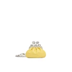 Max Mara Diomede Nappa Sheepskin Nano Pasticcino Bag in Yellow | Mini Bags | Luxury Shoes 