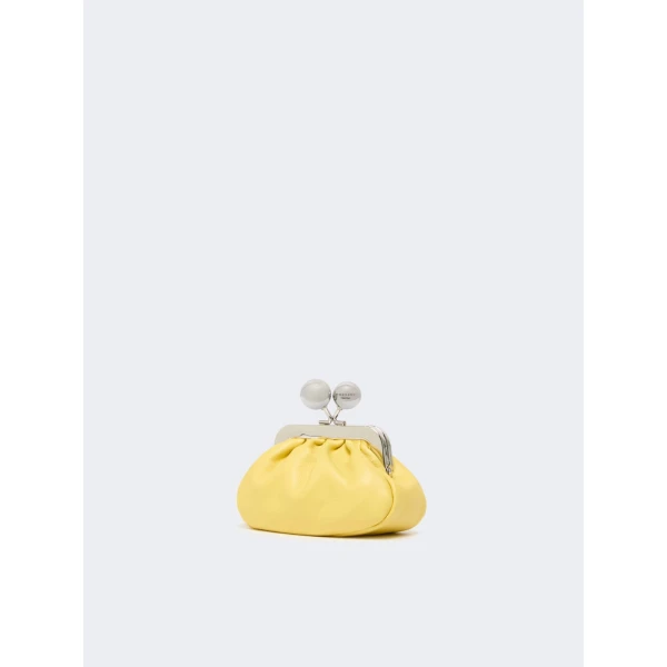 Max Mara Diomede Nappa Sheepskin Nano Pasticcino Bag in Yellow | Mini Bags | Luxury Shoes 