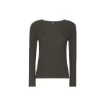 Max Mara Disegno Ribbed Wool Jumper in Khaki | Sweaters | Luxury Shoes 