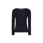 Max Mara Disegno Ribbed Wool Jumper in Ultramarine | Sweaters | Luxury Shoes 