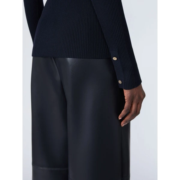 Max Mara Disegno Ribbed Wool Jumper in Ultramarine | Sweaters | Luxury Shoes 