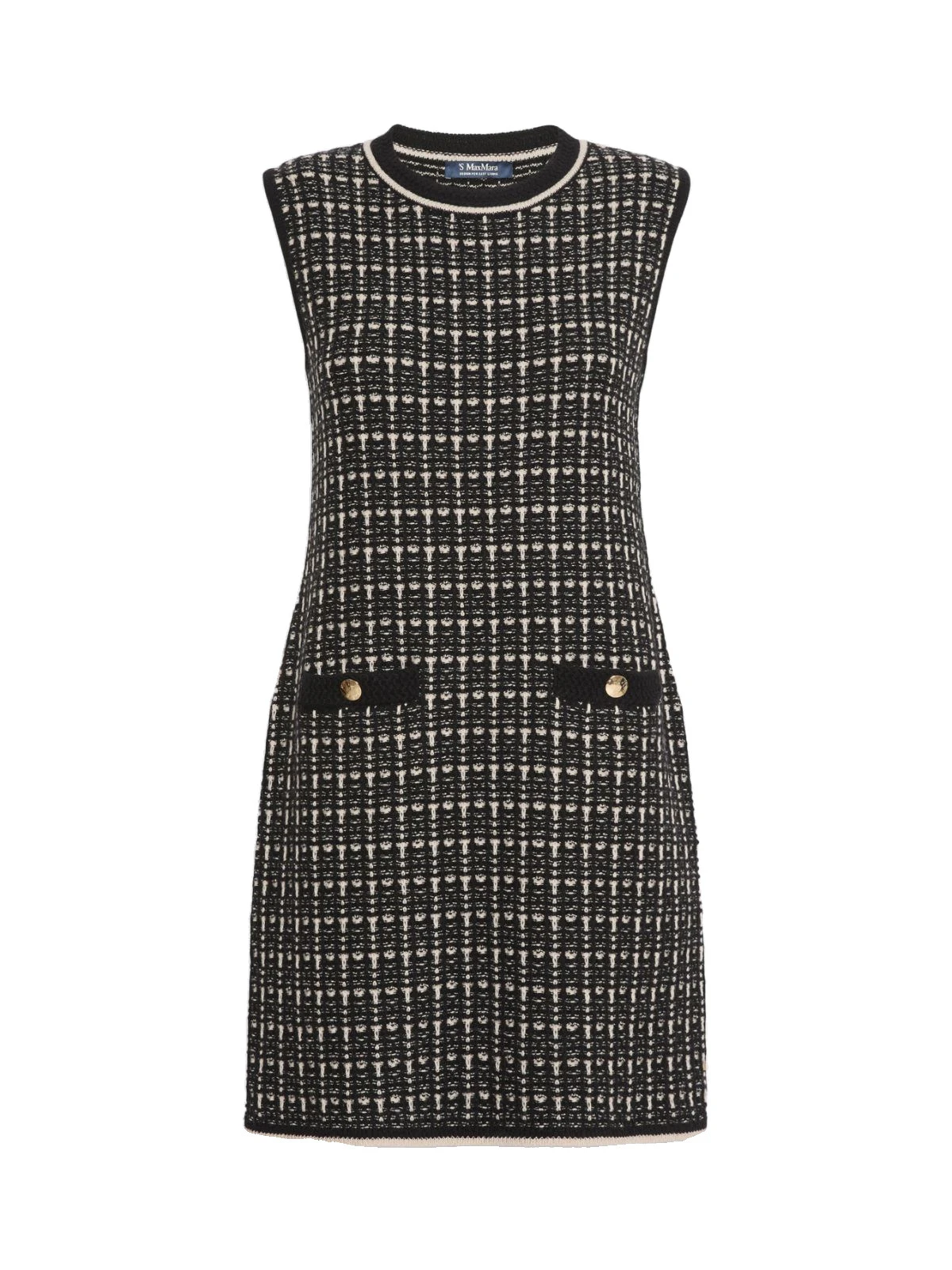 Max Mara Diva Jacquard Wool and Cashmere Mini Dress in Black Max Mara Diva Jacquard Wool and Cashmere Mini Dress in Black | Mini Dresses | Luxury Shoes