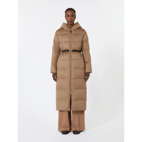 Max Mara Dolce Long Reversible Camel Puffer in Camel | Coats | Luxury Shoes 
