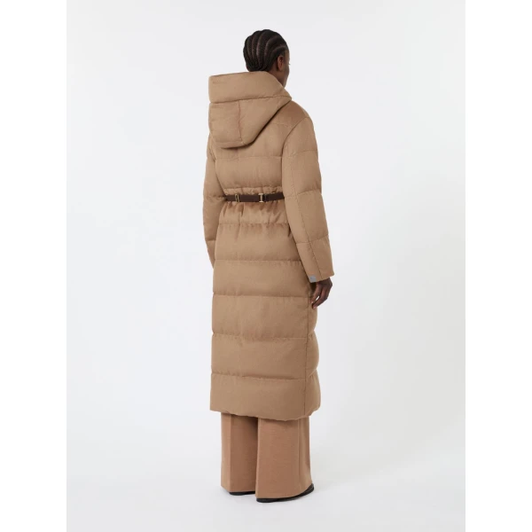 Max Mara Dolce Long Reversible Camel Puffer in Camel | Coats | Luxury Shoes 