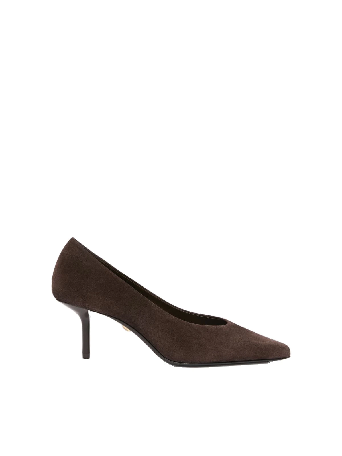 Max Mara Donare Suede Court Shoes in Dark Brown Max Mara Donare Suede Court Shoes in Dark Brown | Heels | Luxury Shoes