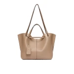 Max Mara Double Nappa Leather Shopper Bag in Mud | Totes & Top-Handle Bags | Luxury Shoes 