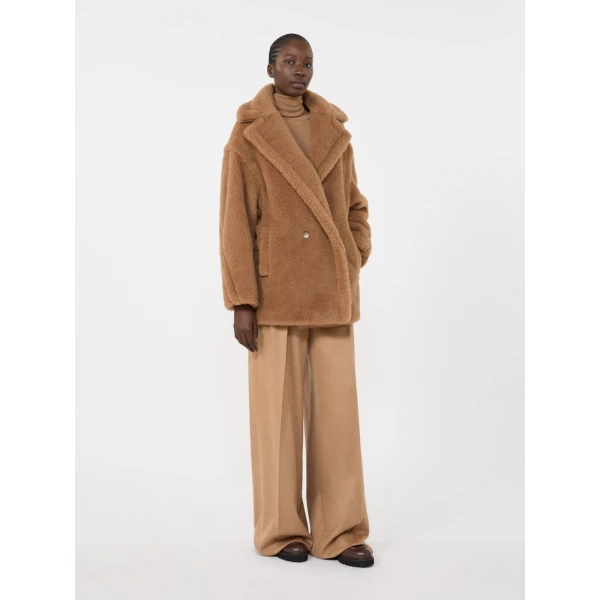 Max Mara Dramma Short Teddy Bear Icon Coat in Camel | Wool Coat | Luxury Shoes 