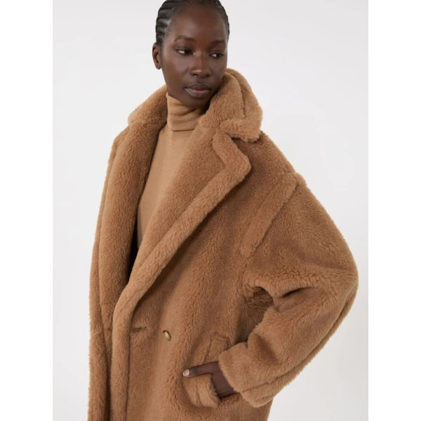 Max Mara Dramma Short Teddy Bear Icon Coat in Camel | Wool Coat | Luxury Shoes 