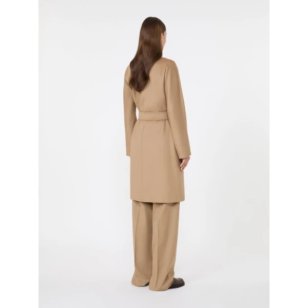 Max Mara Dravenna Wool Robe Coat in Camel | Wool Coat | Luxury Shoes 