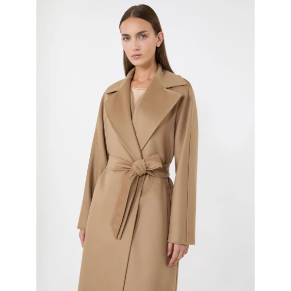Max Mara Dravenna Wool Robe Coat in Camel | Wool Coat | Luxury Shoes 