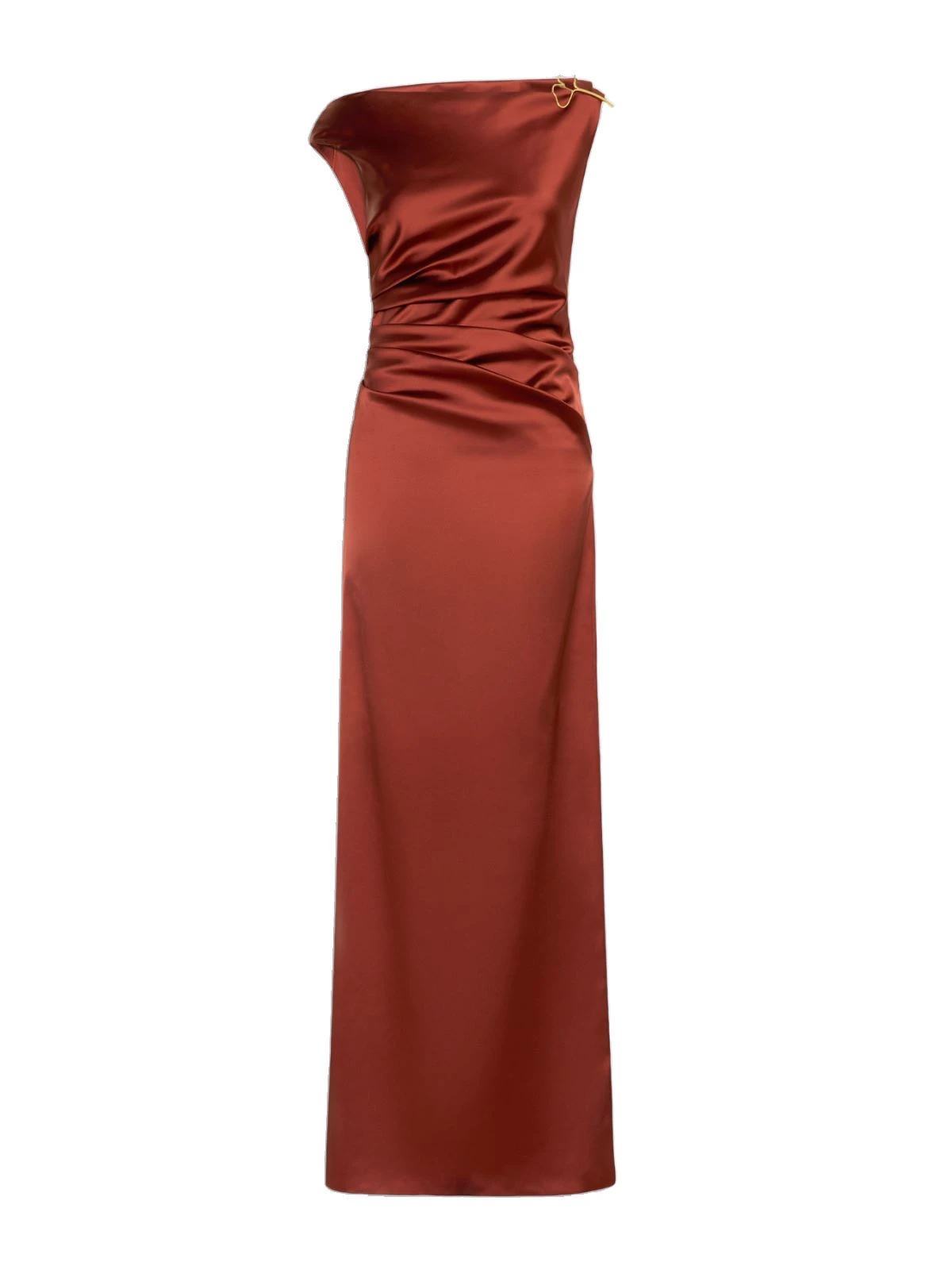 Max Mara Dream Long Stretch Satin Dress in Antique Rose Max Mara Dream Long Stretch Satin Dress in Antique Rose | Evening Gowns | Luxury Shoes