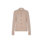 Max Mara Durante Cashmere Shirt-Cut Cardigan in Sand | Cardigan | Luxury Shoes 