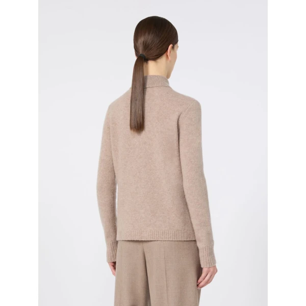 Max Mara Durante Cashmere Shirt-Cut Cardigan in Sand | Cardigan | Luxury Shoes 