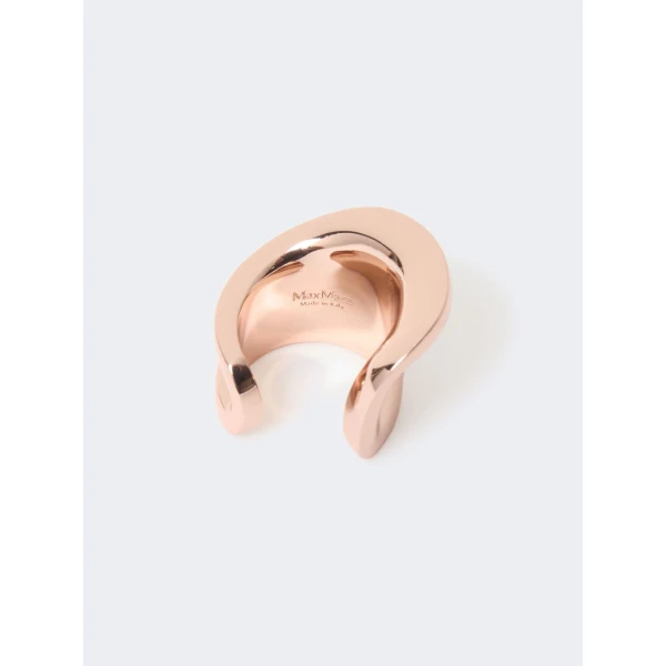 Max Mara Durata Metal Ring in Bronze | Rings | Luxury Shoes 
