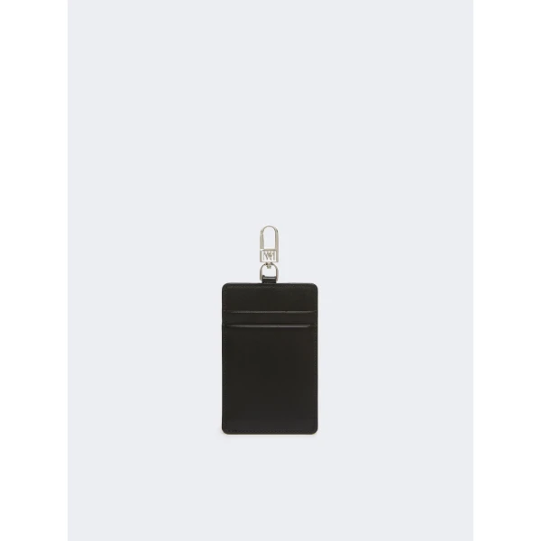Max Mara Easyholder Leather Badge Holder in Black | Wallets & Purses | Luxury Shoes 