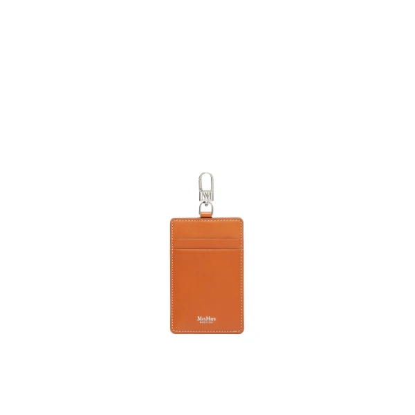 Easyholder Leather Badge Holder in Rust