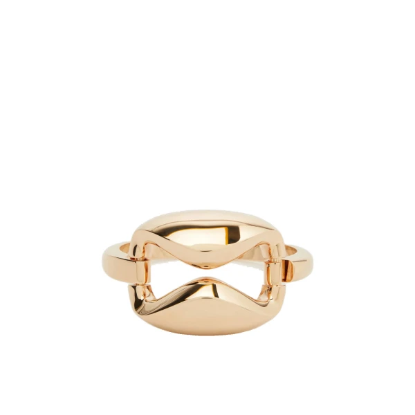 Max Mara Ebbri Rigid Metal Bangle in Bronze | Bracelets | Luxury Shoes 