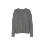 Max Mara Eco Wool and Cashmere Crew-Neck Jumper in Dark Grey | Sweaters | Luxury Shoes 