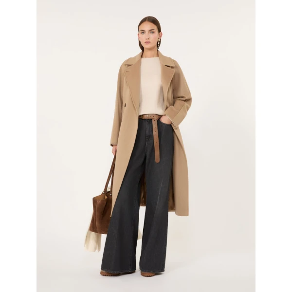 Max Mara Eco Wool and Cashmere Crew-Neck Jumper in Ice Grey | Sweaters | Luxury Shoes 