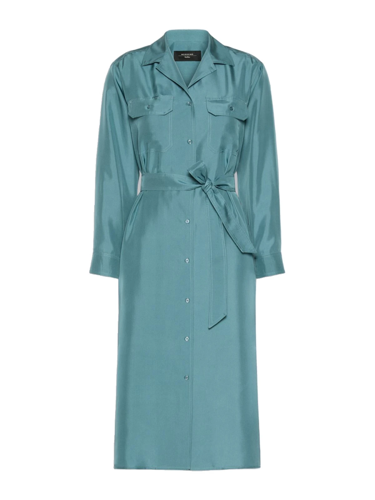 Max Mara Edile Silk Shirt Dress in Light Blue Max Mara Edile Silk Shirt Dress in Light Blue | Shirtdress | Luxury Shoes