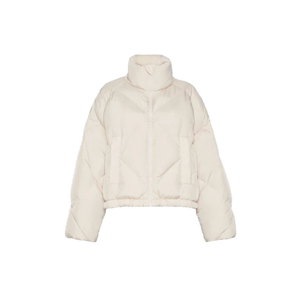 Max Mara Edito Short Diamond-Quilted Down Jacket in Ivory | Jackets | Luxury Shoes 